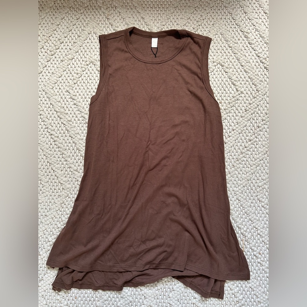 Foxy Kind All Weekend Long Tank Set Espresso